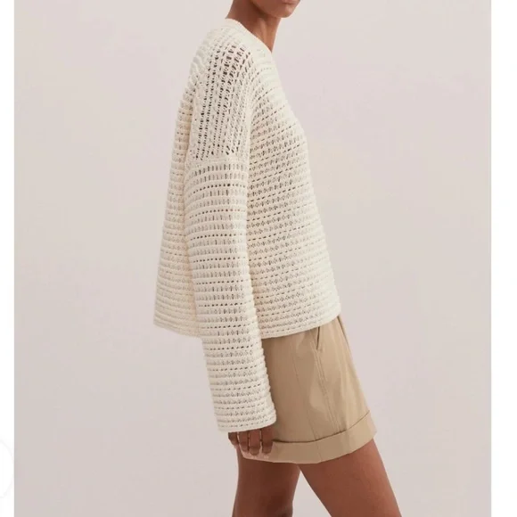 Me and Em
Chunky Cotton Open Stitch Box Sweater
$367 - Picture 4 of 9